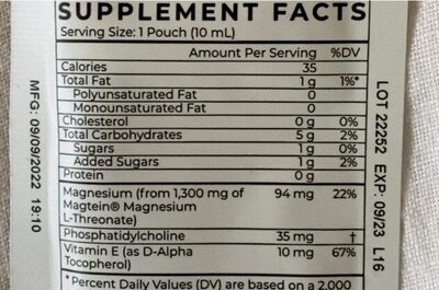 CYMBIOTIKA - Magnesium L-Threonate